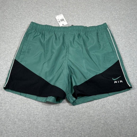 Nike Air Woven Shorts Mens XXL Green Running Athletic Retro Training Gym - Picture 2 of 7